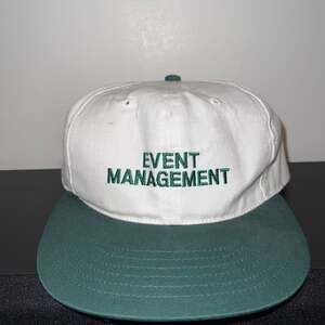 Vintage Event Management Embroidered Baseball Cap Adjustable Sahara headgear